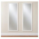 Pair of White Framed Full Length Mirrors