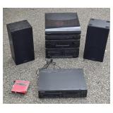 Pioneer 6 Disc CD Player, Magnavox Speakers and Stereo