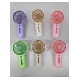 New in Box Eboot 6-Pack Mini Portable Fans w/ Foldable Stand Battery Operated