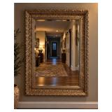 32.5"x44.5" Rectangular Wall Hung Mirror w/ Ornate Carved Frame