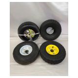 3- 4.1x3.5 Tube, Tire and Rim 1- 4.1x3.5 Tube and Tire