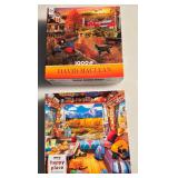 RoseArt - My Happy Place and David MacLean New England Fall Puzzles - Complete