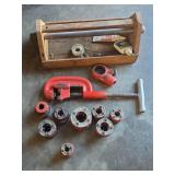 Pipe Cutter and Ridgid Manual Ratchet Pipe Threader Kit