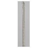 Sterling Silver Diamond Cut Curb Bracelet 9.75mm Wide 8.25 Inch Weighing 19.2 Grams – Estate Sales W