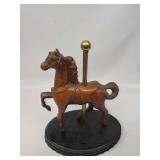 Vintage Hand Carved Wooden Horse from a Carousel