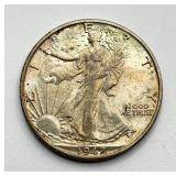 1942 D - Walking Liberty - Silver Half Dollar