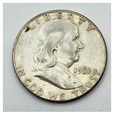 1961 - Silver Franklin Half Dollar