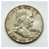 1961 D - Silver Franklin Half Dollar