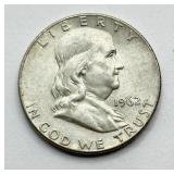 1962 D - Silver Franklin Half Dollar