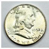 1952 - Silver Franklin Half Dollar