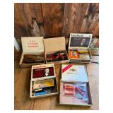 Assorted Cigar Boxes with Hand Tools, Electrical Testers & Hardware Lot – Howard City Off-Site
