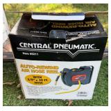 Central Pneumatic Auto-Rewind Air Hose Reel with 3/8" x 20