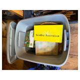 Large Storage Tote of Craft Supplies, Extension Cords, Christmas Lights & Needlework – Howard City