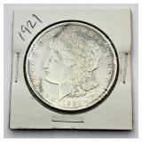 1921 - Morgan Silver Dollar - AU / BU