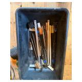 Assorted Metal & Wood Workshop Parts, Rods, Brackets, Rails & Hardware Lot – Howard City Off-Site