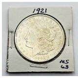 1921 - Morgan Silver Dollar - MS63 (1 of 2)