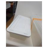 Small Collection of Vintage Plastic Storage Totes w/ Lids