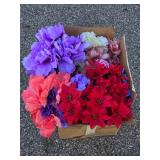 Assortment of Artificial Silk Flowers