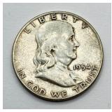 1954 - Franklin Silver Half Dollar