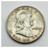 1954 D - Franklin Silver Half Dollar
