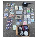 Collection of Vintage Video Game Items - Sony PlayStation 1 Console, Controllers, Strategy Guides