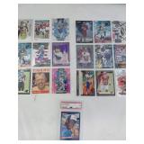 19 Sports Cards in 9 Count Protective Pages Plus Graded Fred McGriff, RC, Football & Baseball...