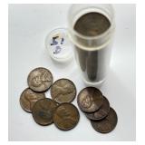 1951 D - Full Date Roll - Lincoln Wheat Cents
