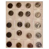 Lot of 20 - AU and BU Kennedy Half Dollars