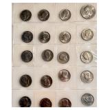 Lot of 19 Kennedy Half Dollars from 1970s plus Bonus 1974 Eisenhower Dollar Coin