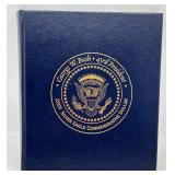 George W Bush - 43rd President - 2001 Silver Eagle Commemorative Dollar - Colorized / Case / COA