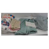 Twin Sheets, Blanket, Pillowcases, Sheer Valances, Curtains