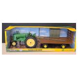 John Deere ERTL Tractor with Hay Wagon in Original Box