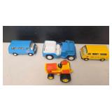 4 Small Tonka Truck Cars