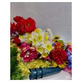 Large Collection of Faux Flowers and Supplies Lot 1/2
