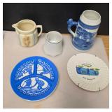 Vintage Pottery - Cameo Plate, Home Sweet Mobile Home, and More