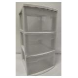 3 Drawer Plastic Storage