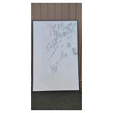 Large Framed Whiteboard / Presentation Display Panel