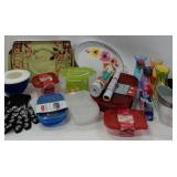 Kitchen Storage Collection - Tupperware, Rubbermaid, Oven Gloves, Shelf Liner, Tray, Measuring Cup