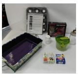 Temptations Large Casserole with Lid and Carrier, Cherry Pitter, Houdini Corkscrew, Guac-Lock
