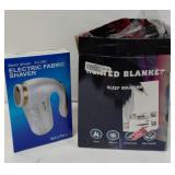 Heated Lap Blanket - NIB, Maxeve and NIB Tec Electric Fabric Shaver - XJ350