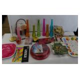 Colored Bottles, Solo Plates, Business Card Holders, Trays, Tea Lights, Crayons, Toy, Glass Block