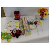 Spring and Easter Decor - Flowers, Deviled Egg Dish, Butterfly Garden by Lenox Mug and Plate