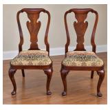 Pair of Vintage Baker Mahogany Chairs