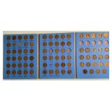 Partial Lincoln Cent Collection with Extra Canadian, S Mints and Early Dates on Last Page