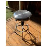 Adjustable Stainless Steel Shop Stool with Foot Ring -Approx. 24-30" Height – Howard City Off-Site