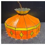 Stunning Green Stained Glass Parlor Light