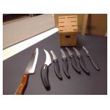 Miracle Blade III Knives With Wooden Block Lot – Potterville