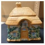 Vintage Teleflora Pastel Country Cottage Collectible Porcelain Cookie/Candy Jar – Potterville