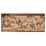 Vintage Woven Egyptian Caravan & Pyramids Tapestry – Potterville