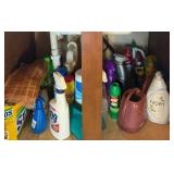 Assorted Household Cleaning Supplies, Sprays, Towels & Watering Can – Lake Odessa Off-Site